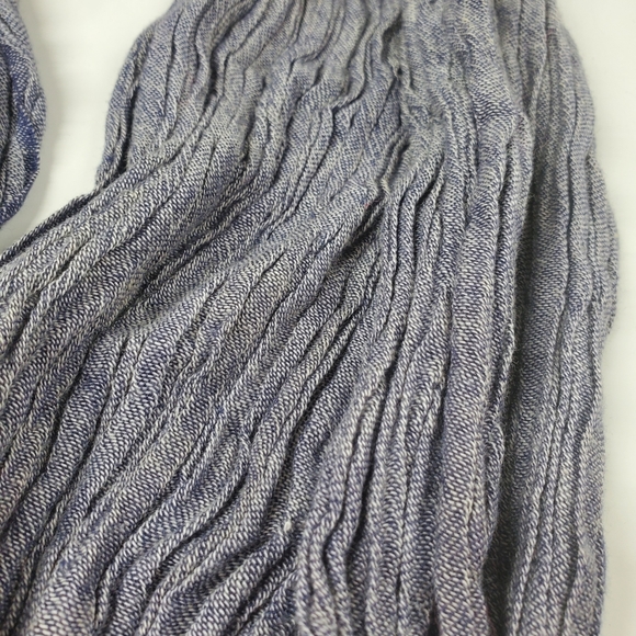 Blue Shawl Scarf Should Wrap, Head Wrap - Picture 7 of 7